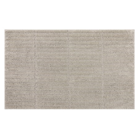 Mohawk Sanctuary Bath Mat Soft Absorbent Quick Dry Machine Washable Non-Slip Bathroom Mat, Flint, 17" x 24"