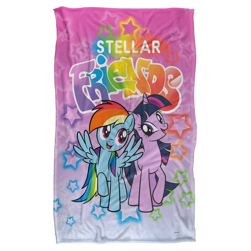 My Little Pony Blanket Stellar Friends Silky Touch Super Soft Throw Blanket 50 x 60 Walmart