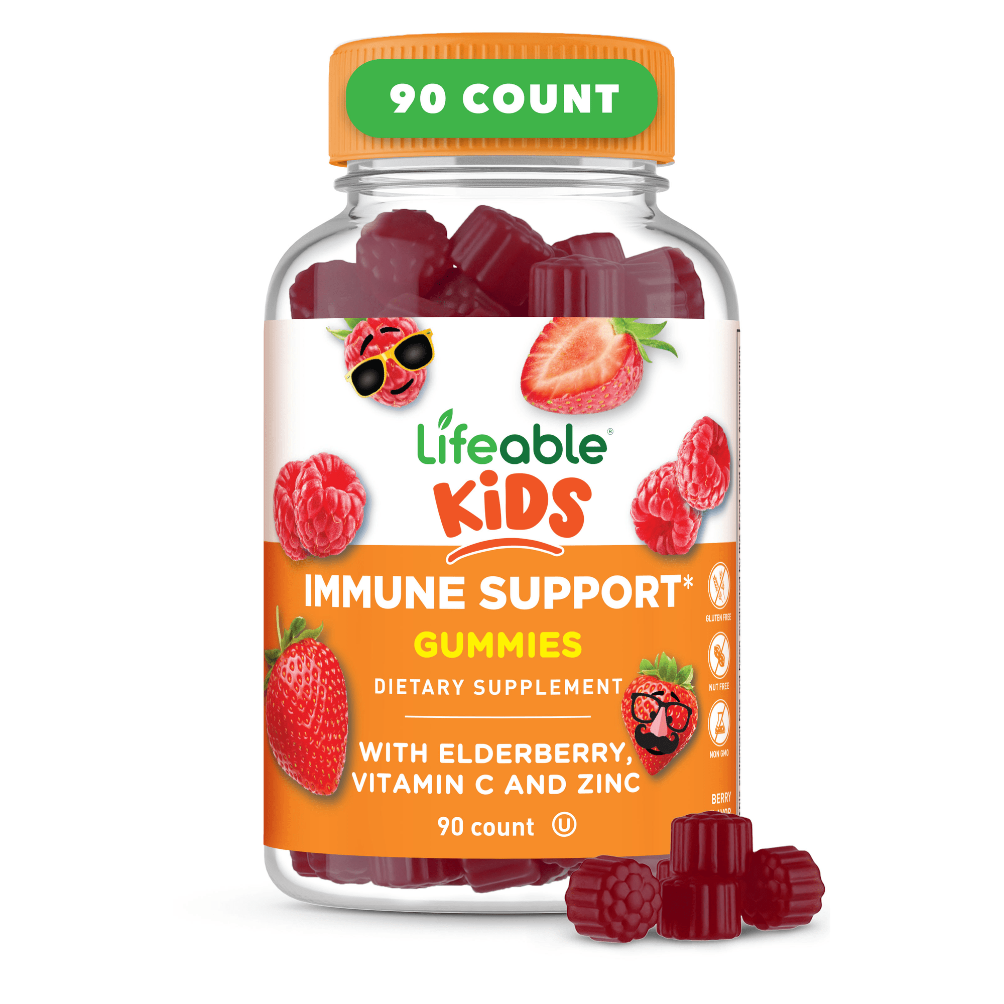 Lifeable Immune Support for Kids Supplement - 90 Gummies