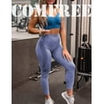 thumbnail image 4 of COMFREE Women High Waist Workout Gym Smile Contour Seamless Leggings Tummy Control Yoga Pants Tights Sports Compression, 4 of 6
