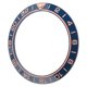 thumbnail image 3 of Inserto de bisel de reloj, accesorio de repuesto de reparación de anillo de bisel de reloj de cerámica de 41,5mm para relojero, Base azul, dígitos de oro rosa, 3 of 10