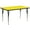 Yellow, variant on Flash Furniture 30''W x 72''L Rectangular Grey HP Laminate Activity Table - Standard Height Adjustable Legs