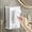 Transparent, variant on ABCISI Wall Mounted Tissue Box Holder, Clear Plastic Tissue Dispenser with Adhesive Backing and Dustproof Lid, 8 x 4 x 3 Inch Tissue Storage Box for Bathroom, Kitchen and Living Room, Green