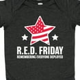 thumbnail image 4 of Inktastic Red Friday Remembering Everyone Deployed with Red American Flag Boys or Girls Baby Bodysuit, 4 of 5