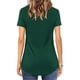 thumbnail image 4 of Puntoco Mujeres tops Sexy con cuello en V Cruz Collar Soild Camiseta de manga corta Blusa Puntoco Puntoco-6085, 4 of 7