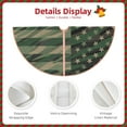 thumbnail image 3 of Rateoe Jungle Green Camo USA Flag Pattern Christmas Tree Skirt with Ties , Christmas Tree Decorations, Farmhouse Christmas Decor Xmas Holiday Decorations-30", 3 of 6