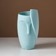 thumbnail image 3 of Flor de Cerámica Flor de Brotes Cara Humana Flowerpot Artes Coleccionable Estatua Verde+Flor de Cerámica Flor de Brotes Cara Humana Flowerpo Sunnimix Florero De Cerámica Inicio, 3 of 8