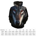 thumbnail image 2 of Tigers Wolves Zebras Animals Men's Women Vintage 3D Hooded Sweatshirt - All-Season Loose Fit Streetwear, 2 of 6