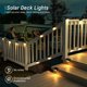 thumbnail image 4 of CHAO Luces solares para terraza al aire libre, paquete de 12, blanco cálido, 4 of 5