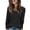 Black-#015, variant on Womens Square Neck Ribbed Sweater Long Sleeve Soild Color Shirts Fall Casual Basic Pullover Tunics,Camel L