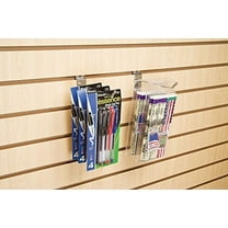 Econoco 6” Slatwall Deluxe Hooks, Slatwall hooks, Display Hooks For Panel, White, (Pack of 96)