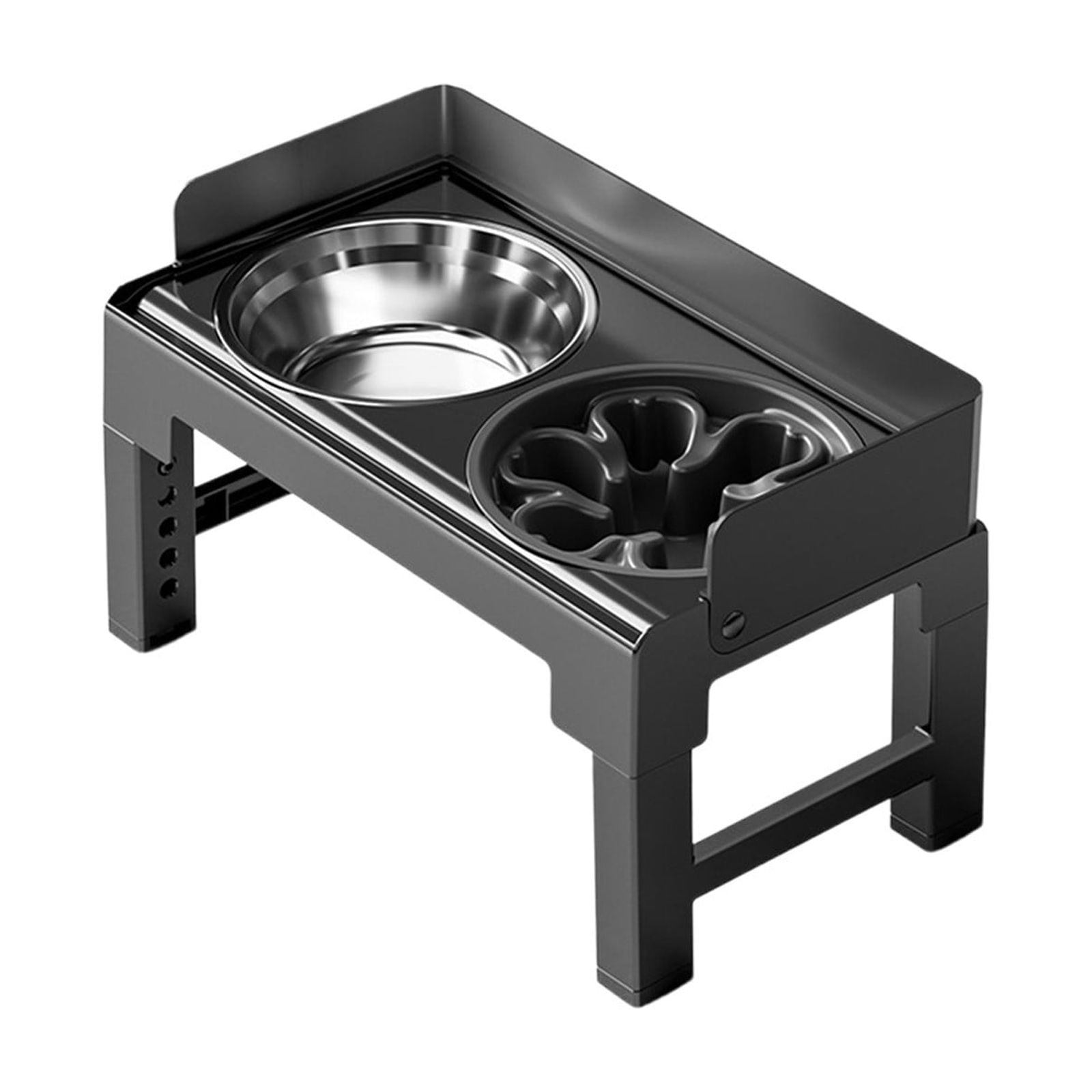 FeiFu Elevated Dog Bowls Large Breed Raised Dogs Bowl Stand Large Medium Sized Dog Slow Feeder Dogs Bowls Food Water Stands Pet Feeder Dish Station