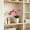 Pink, variant on Artificial Simulated Phalaenopsis Bonsai Silk Orchid Potted Plant Decor for Living Room Porch Dining Table Home Ornament,Yellow