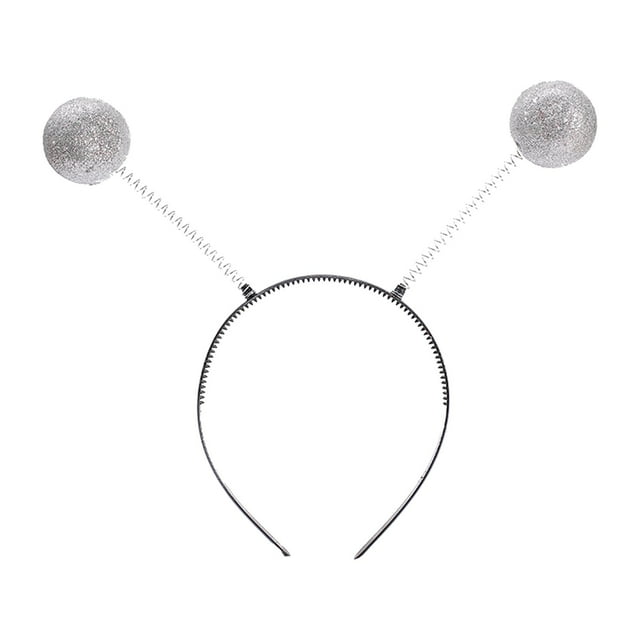 Diademas de antena marciana Salvador para cosplay Halloween Plata