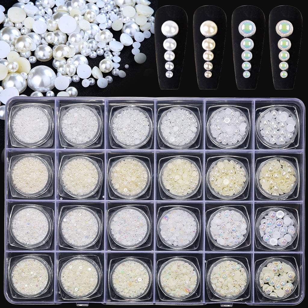 JZROCKER Multi-shape Nail Cross Beads Nail Gems for Nail Shoes Jewels Decorations