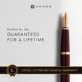 thumbnail image 3 of Cross Bailey Light Polished Burgundy Resin and Gold Tone Extra Fine Fountain Pen, 3 of 8