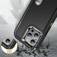 thumbnail image 5 of For Apple iPhone 14 Plus 6.7" Hybrid 3 Layers Hard 3in1 Shockproof with Kickstand Heavy Duty TPU Rubber Anti-Drop Cover ,Xpm Phone Case [ Black ], 5 of 8