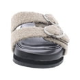thumbnail image 3 of Marc Fisher Womens Keena 2 Faux Fur Textured Flatform Sandals, 3 of 3