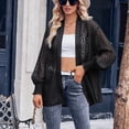 thumbnail image 7 of QUYUON Womens Sweaters Fall 2023 Cardigan Deals Long Sleeve Thick Cardigan for Women Polyester Womens Open Front Cardigan Cardigan Jacket Style Q-3891 Fall Cardigan Sweater Outerwear Coat Black S, 7 of 7