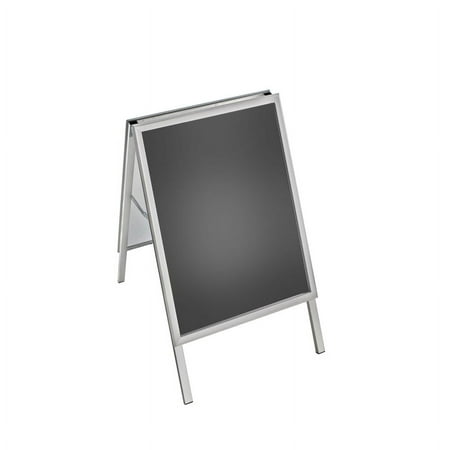 UPC: 0696859997129 | Azar Displays 300245 Small Silver Snap Open A-Frame Double-Sided Indoor/Outdoor Sidewalk Stand 22 W X 28 H