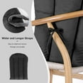 thumbnail image 7 of Lovote 5pcs Glider Rocker Replacement Cushion Velvet Rocking Chair Cushions Set w/ Ties, 7 of 7