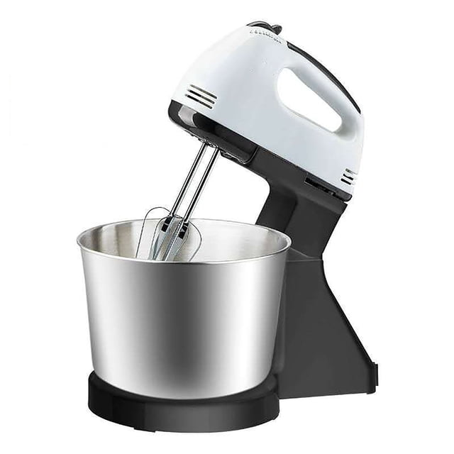 Batidor de huevos, batidor electrónico ajustable de acero inoxidable para el hogar, batidor de Mezclador de alimentos para crema, enchufe estadounidense de 110V