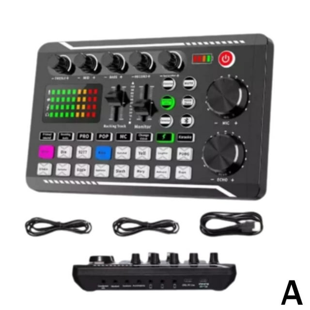 F998 Professional Live Sound Card Set Audio Mixer&Voice Changer