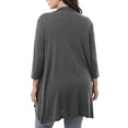 thumbnail image 6 of Plus Size Cardigans for Women Trendy Long Sleeve Lightweight Flowy Top for Spring Summer Casual Workwear Leisure Relaxed Home Layering, 6 of 6