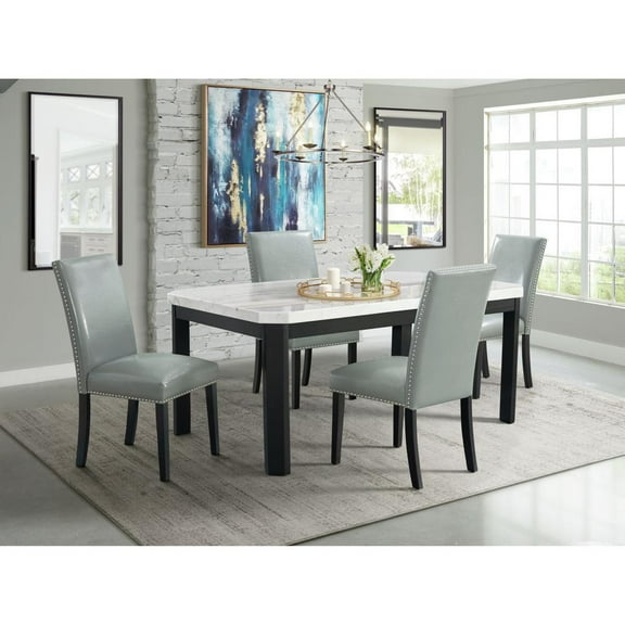 Picket House Celine 5PC Rectangular Dining Set-Table & Four Gray Side Chairs