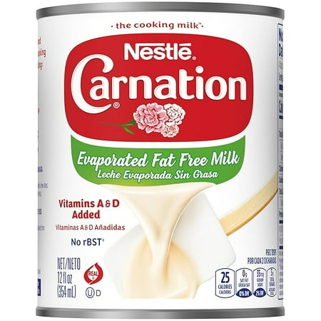 (2 pack) Evaporated Milk Can - Fat Free - 12 oz