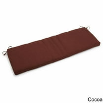 60-inch by 19-inch Spun Polyester Bench Cushion-Color:Cocoa