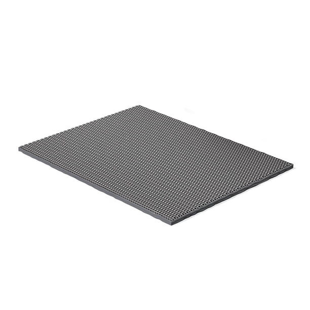 Caja de Arena Grande para Gatos Perfecl de Acero Inoxidable Antifugas Lados Altos Gris Claro