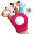 thumbnail image 5 of 2 guantes de franela para bebé, con dibujos de animales, para marionetas de mano, juguetes educativos tempranos para bebés y niños pequeños., 5 of 5