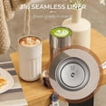 thumbnail image 3 of Coffee Thermos with Temperature Display, Stainless Steel Water Bottle for Hot Drinks, 450ml, Portable Vacuum Insulated Travel Mug, for Home, Car, Offi, 3 of 5