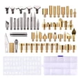 thumbnail image 1 of Puntas para quemar madera de pirograbado, juego de herramientas para quemar madera, punta de hierro para tallar en relieve/adultos/principiantes DIY 57 piezas, 1 of 8