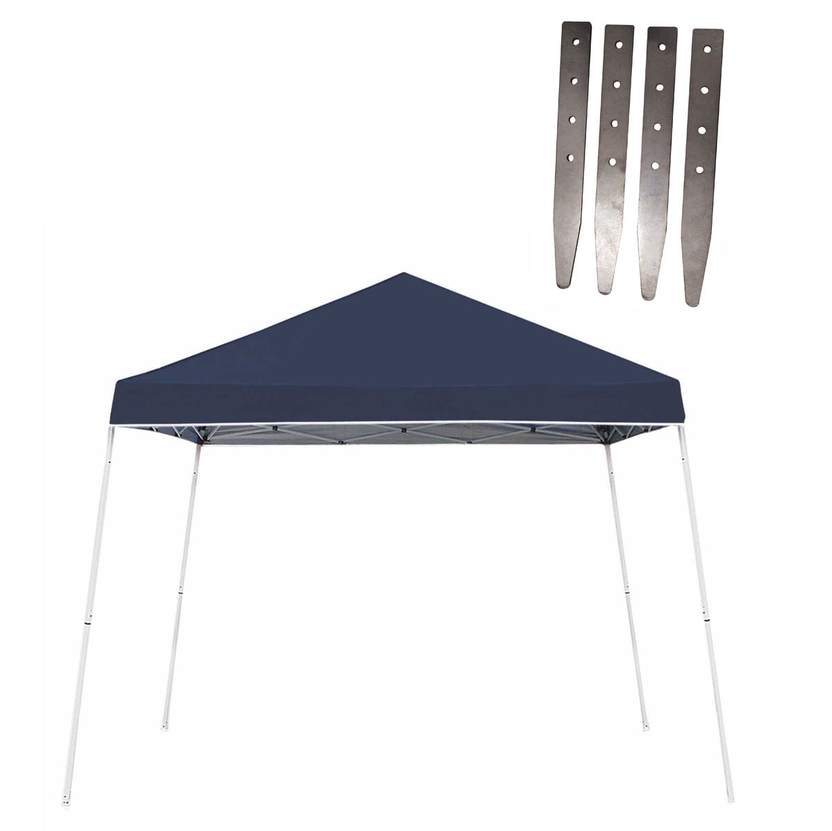 ZShade Outdoor Canopy Gazebo Tent & ZShade 4 Pack Steel Stake Kit w