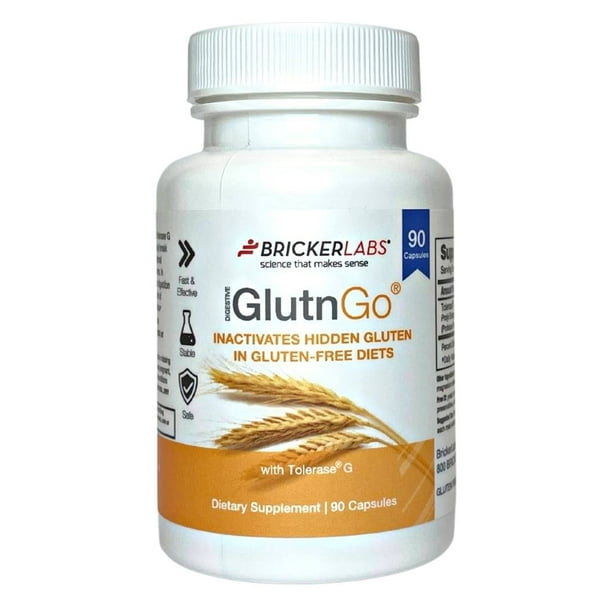 Bricker Labs - GlutnGo avec Tolérancease G 100 Mg. - 90 Capsules