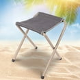 thumbnail image 2 of RedSwing Folding Camp Stools for Adults, Heavy Duty 300 lbs, 15" Tall Portable Backpacking Seat, 2 Pack, Blue and Grey, 2 of 7