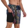 thumbnail image 2 of Fotbe Rainbow Astronaut Space Landscape Traje de Baño para Hombre – Shorts de Natación de Secado Rápido con Forro y Bolsillos-Medium, 2 of 6