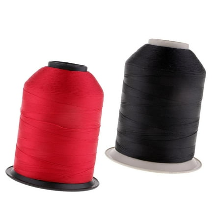 2 Spools 2000m Rod Guides Wrapping Black Nylon Thread Rod Building Wrapping Eyelet Tying Line Reel Seat Line