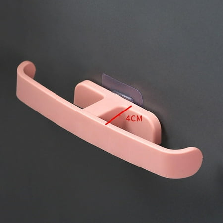 

Bathroom per Holder Organizer Self Adhesive Wall Mounted Accessories Hole Free Installation Durable Functional Convenient Clean and Tidy Pink