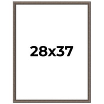 28x37 Frame Silver Real Wood Picture Frame Width 1.25 Inches | Interior Frame Depth 0.5 Inches |