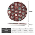 thumbnail image 2 of Yiaed Mountain Adventure Badges Print Bone China Decorative Plate Ceramic Dinner Plates Art Crafts with Display Stand-10in, 2 of 6