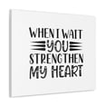 thumbnail image 2 of Scripture Walls Psalm 27:14 Strengthen My Heart Plain Bible Verse Canvas Christian Wall Art Ready to Hang Unframed, 2 of 18