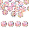 thumbnail image 1 of Uxcell 20mm Resin Rhinestone Beads for Beadable Pen, 20 Pack Ball Disco Beads for Jewelry Making, Rainbow Color, 1 of 7
