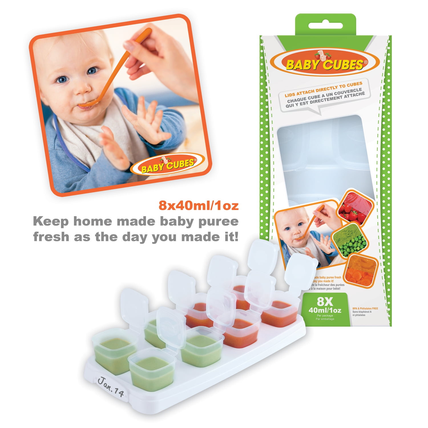 Petite Creations Baby Cubes 1 Oz 8 Count Walmart Com Walmart Com