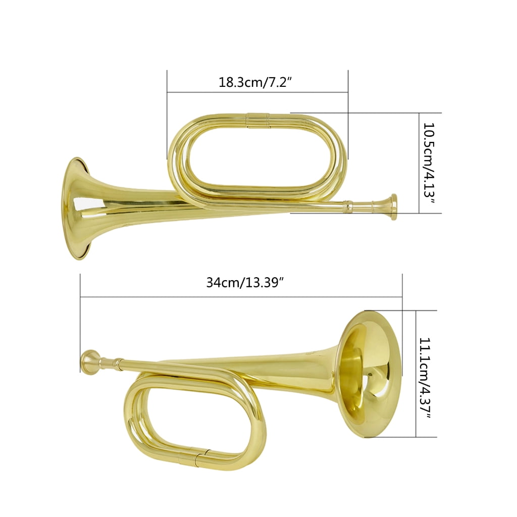 Yokua Students Trumpet Lightweight Bugle Trumpet Durable Practical Music Instruments