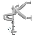 thumbnail image 3 of Lorell, LLR99804, USB Pole Triple-monitor Arm, 1 Each, Gray, 3 of 15