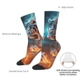thumbnail image 4 of Disketp Blue Dragon And White Tiger Unisex Crew Socks Lightweight Breathable Ventilation Ankle Socks, Mid-calf socks for Daily, 4 of 6