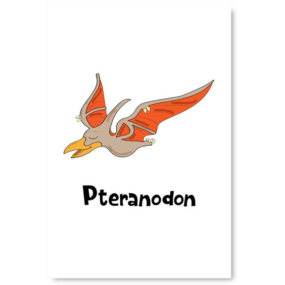 Awkward Styles Pteranodon Wall Art Dinosaur Poster Dinosaur Lovers Gifts Digital Art T Rex Dinosaur Room Wall Art Decals Home Decor Colorful Room Decor Dinosaur T-Rex Poster Decor for Office